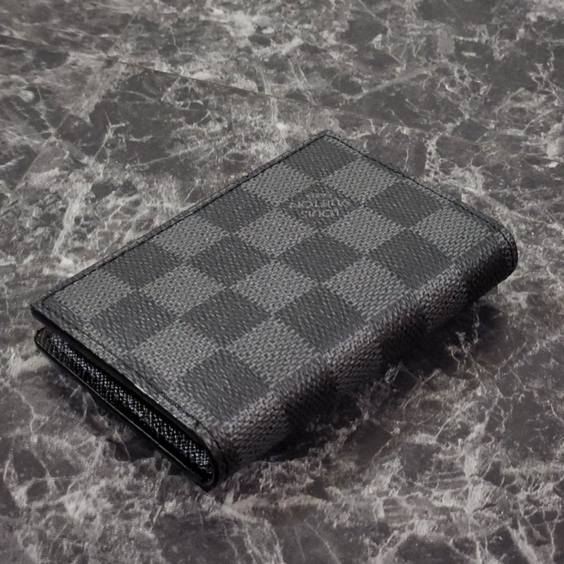 LOUIS VUITTON Slender Pocket Organiser Damier Graphite Gray N60256