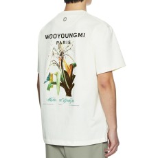 우영미 뉴 플라워 백로고 반팔 티셔츠 ( 2 COLOR )