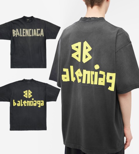 [BALENCIAGA] 발렌시아가 23SS 테이프 타입 반팔티 - 수입