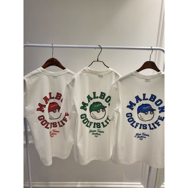 말본 화이트 컬러팀 라운드티셔츠 3color-레플리카 사이트 쇼핑몰