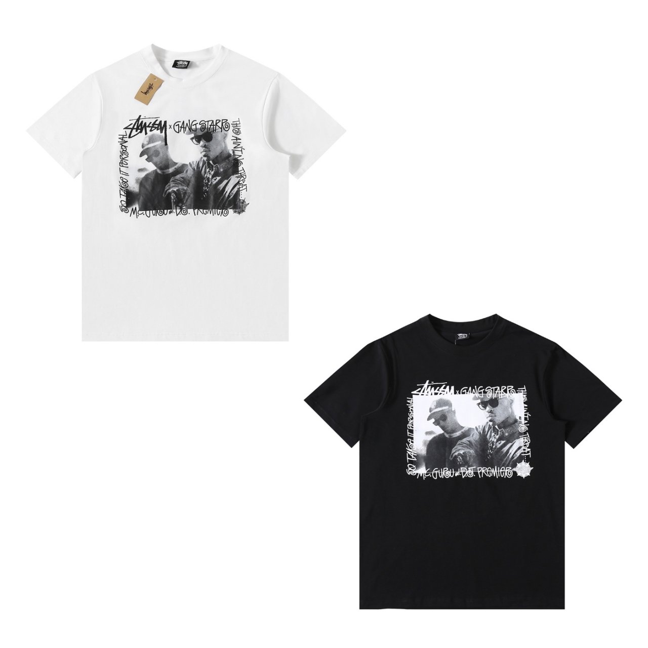 [STUSSY x GANGSTARR] 스투시 x 갱스타 23SS 콜라보 반팔티