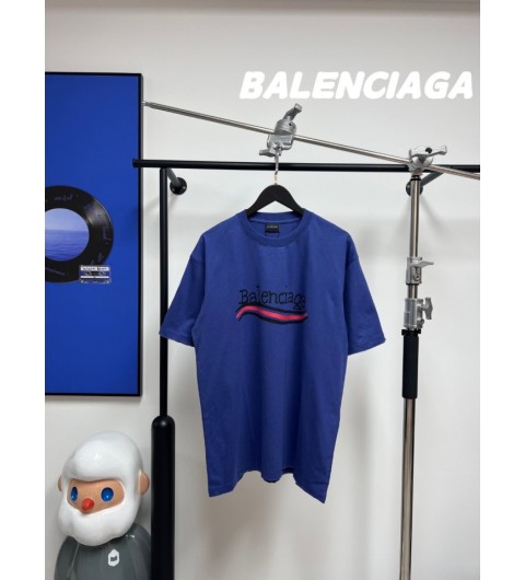 [BALENCIAGA] 발렌시아가 23SS 핸드 드로운 웨이브 로고 반팔티