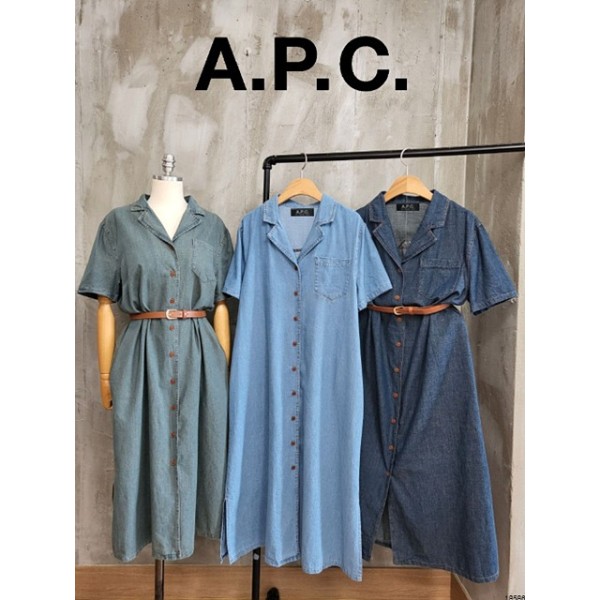 [A.P.C] 아페쎄 데님 원피스 벨트세트 (3COLOR) -18586-레플리카 사이트 쇼핑몰