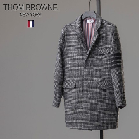 톰브라운 [ THOM ] 수입고급 클래식 하운드 체크 코트 입고