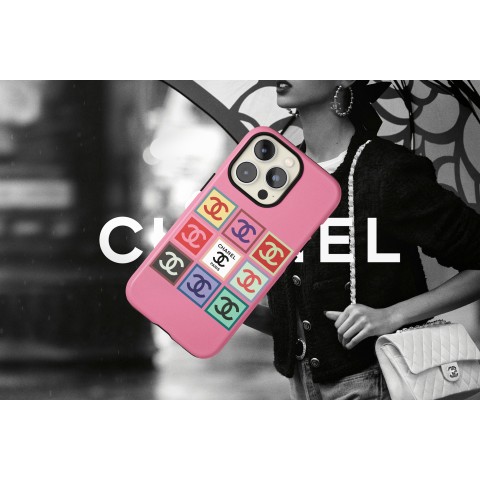 샤넬 브랜드로고 멀티 핸드폰 케이스 2color (아이폰,갤럭시,플립 휴대폰케이스)