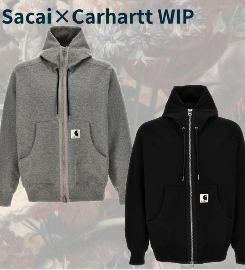 [Sacai X carhartt] 사카이 x 칼하트 23FW 콜라보 후드집업 - 2 Color