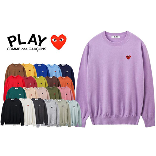 꼼데가르송 F/W 하트 캐시 긴팔 니트 (22color)