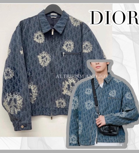 [DIOR x Denim Tears] 디올x데님티어스 콜라보 오블리크 데님 코튼 자켓