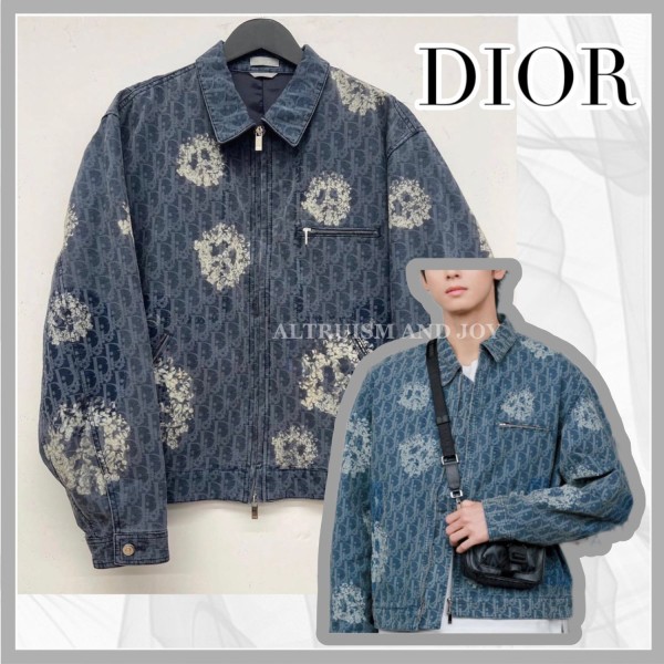 [DIOR x Denim Tears] 디올x데님티어스 콜라보 오블리크 데님 코튼 자켓-레플리카 사이트 쇼핑몰