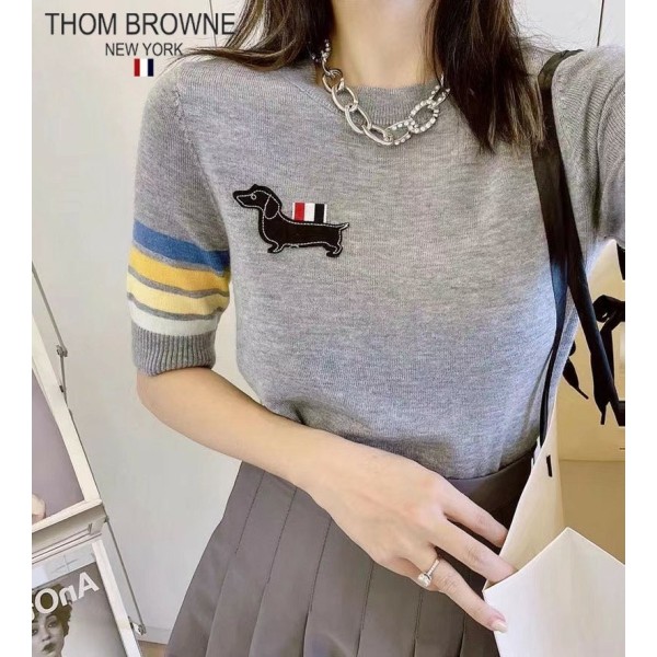 톰브라운 헥터 반팔 라운드 니트 (3color)-레플리카 사이트 쇼핑몰