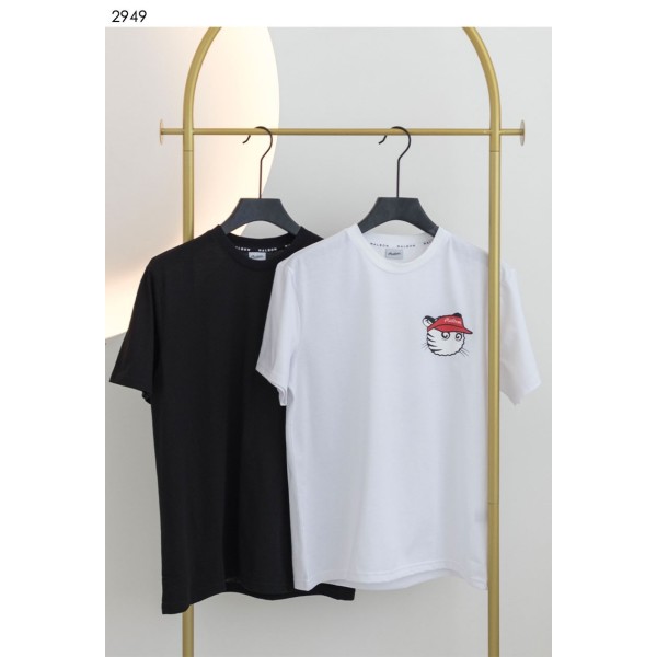 말본 남여공용 코튼 버킷캡 라운드 반팔 티셔츠 - 2 Color-레플리카 사이트 쇼핑몰