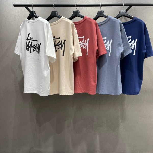 스투시 백로고 반팔 티셔츠 - 6 Color-레플리카 사이트 쇼핑몰