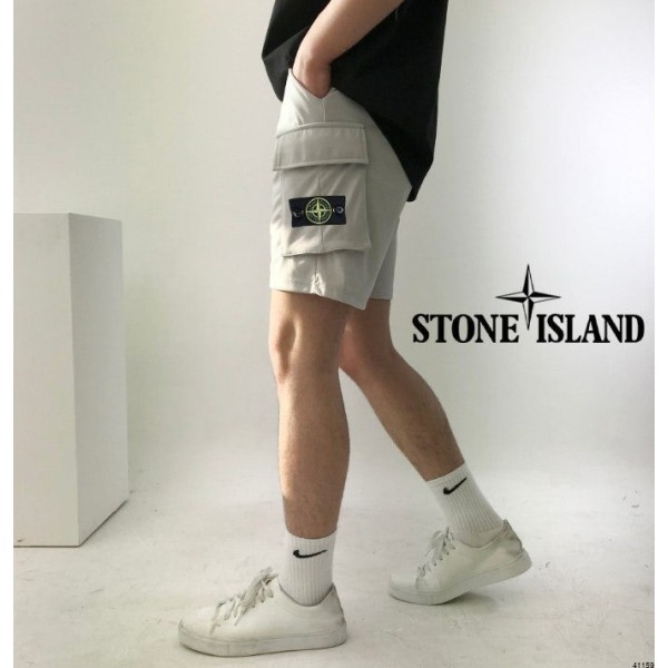 [M~5XL] 스톤아일랜드 고탄력 스판 카고반바지 (2color) -41159-레플리카 사이트 쇼핑몰