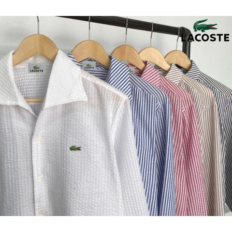 라코스테 이탈리안 시어커서 스트라이프 셔츠 (5color) -19520
