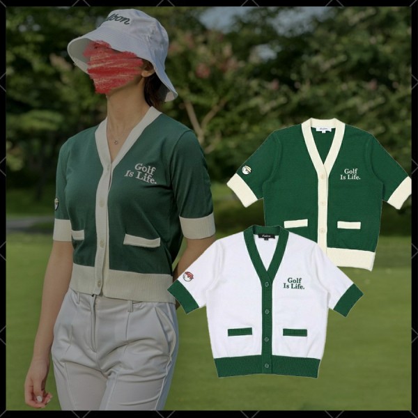 말본 버킷 Golf is Life 골프이즈라이프 가디건 - 2 Color-레플리카 사이트 쇼핑몰