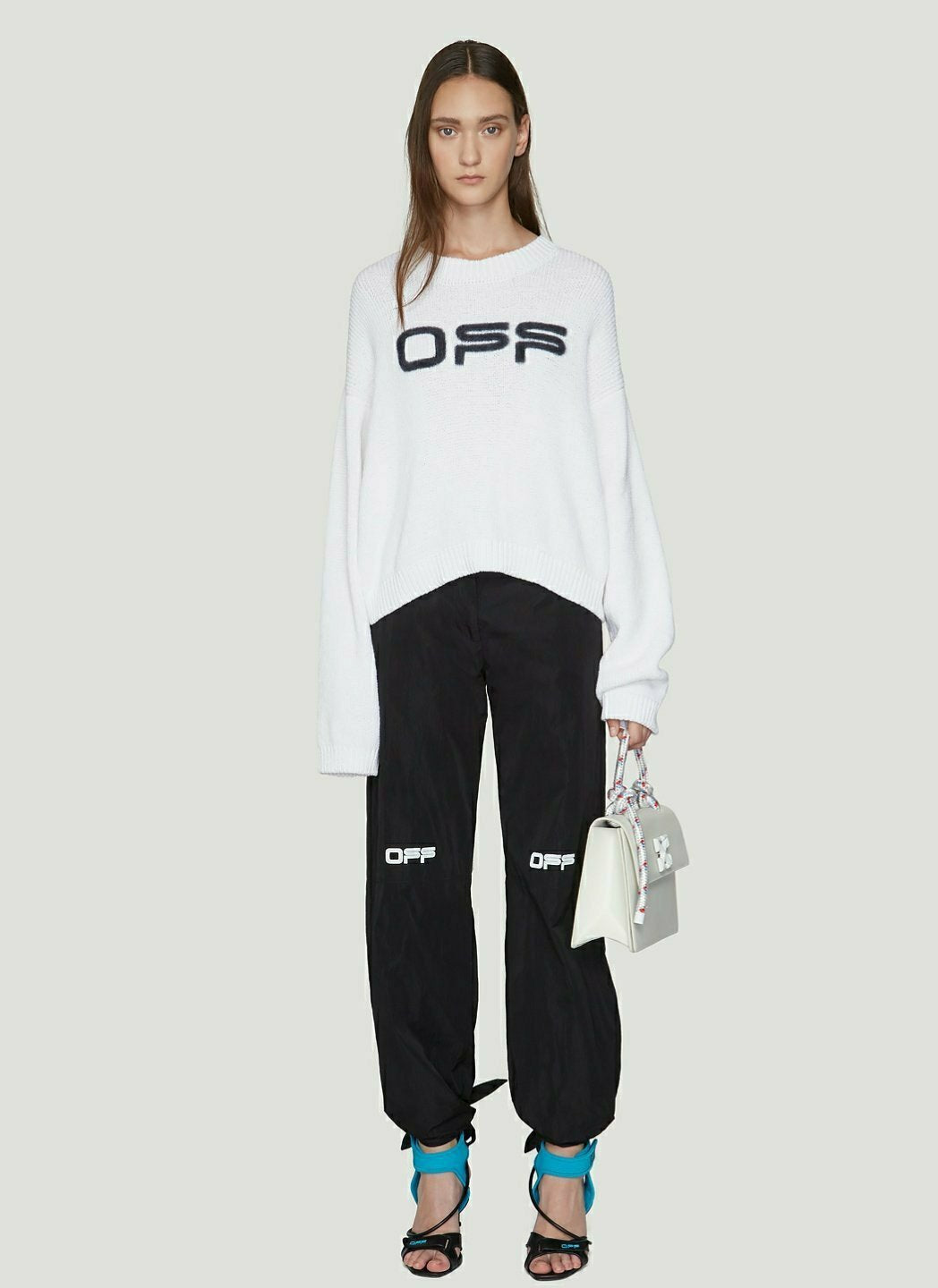 [OFF WHITE] 오프화이트 OFF 로고 자카드 니트 ( 2 COLOR ) - 수입