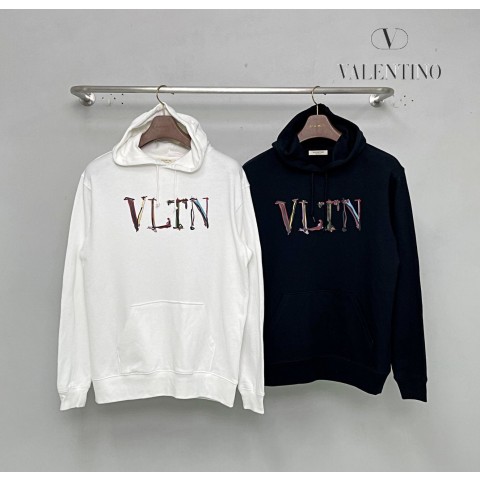 발렌티노 VLTN 멀티컬러로고 후드티 ( 2 COLOR )