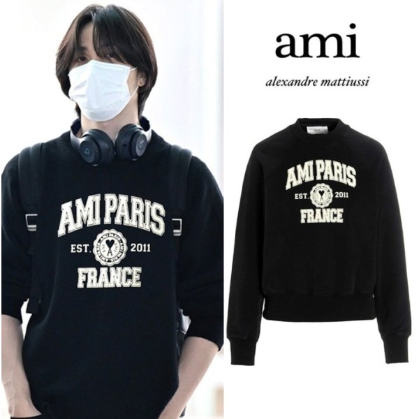 [AMI PARIS] 아미 프랑스 로고 맨투맨-레플리카 사이트 쇼핑몰
